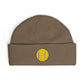 Sequin Tennis Ball Cuff Beanie - Sparkle Sports Knit Hat for Players & Fans Hats Printify One size Walnut