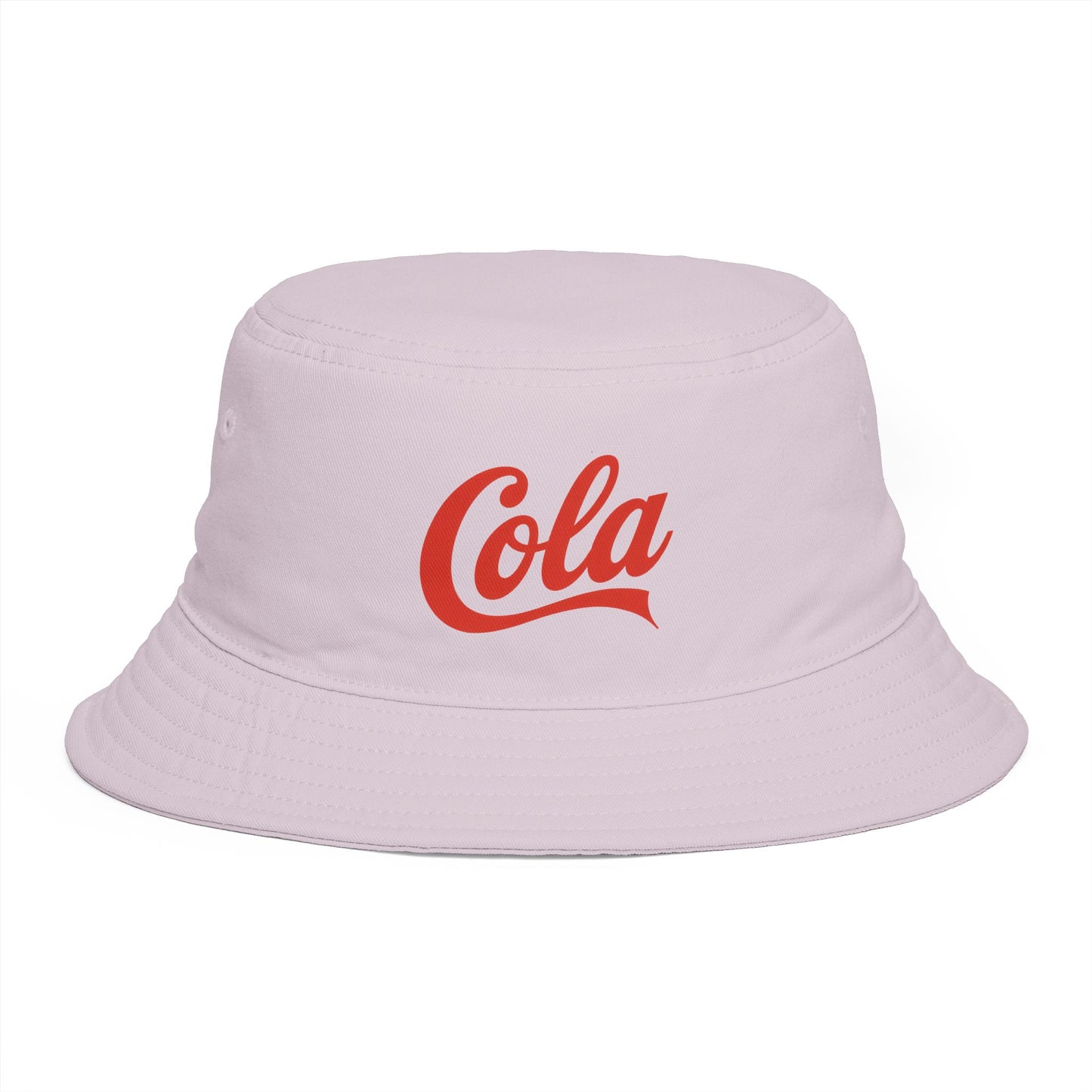 Cola Logo Brown Bucket Hat – Retro Soda-Inspired Summer Hat Hats Printify One size Orchid