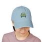 Embroidered Vintage Green Car Denim Hat Hats Printify
