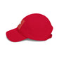 Dad Cap with Swiss Flag Embroidered Patch — Classic White Adjustable Hat