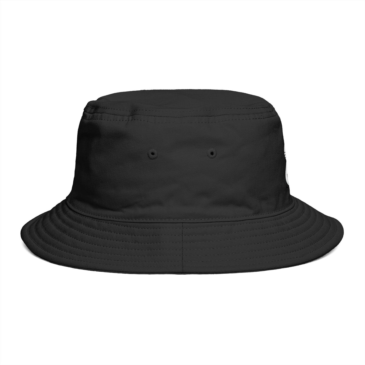 Brown Bucket Hat with Cute White Cat Embroidery — Casual Cat Lover Accessory Hats Printify