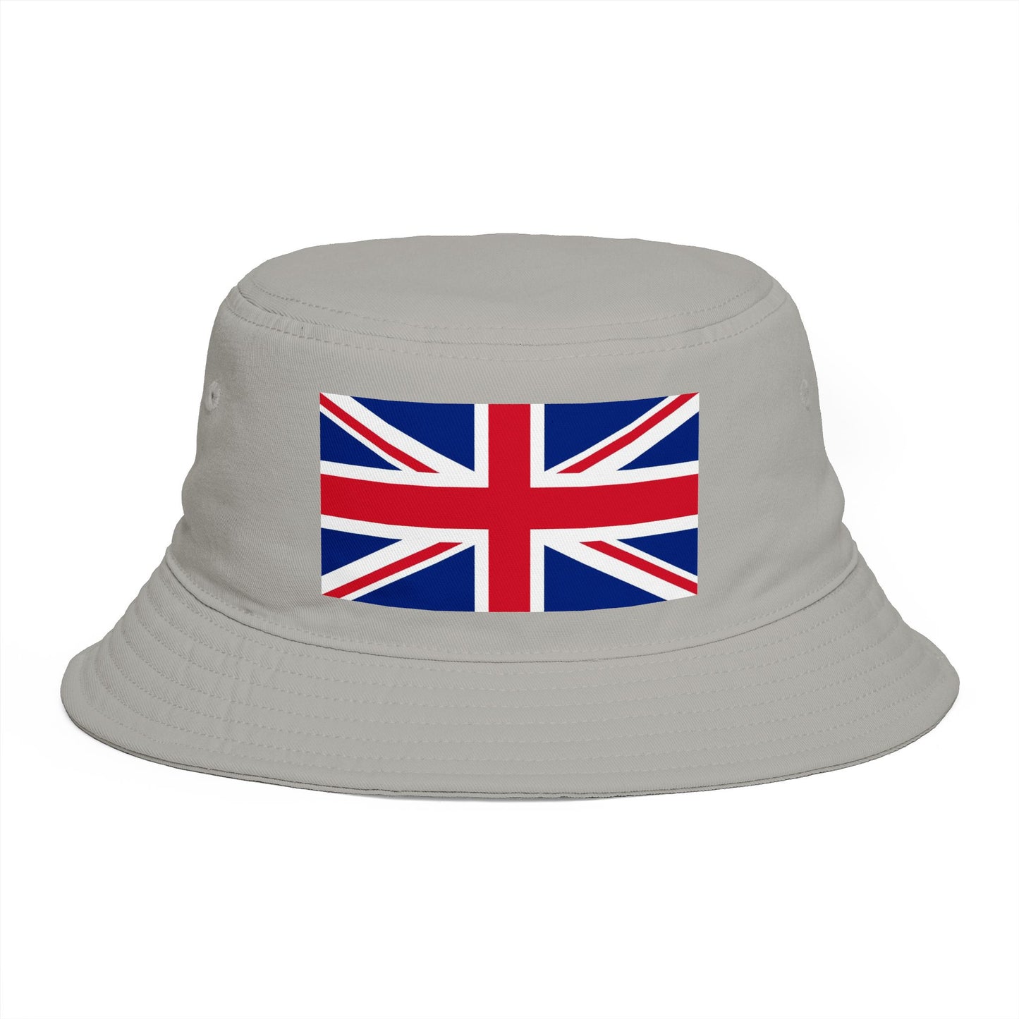 Union Jack Bucket Hat — British Flag Cotton Sun Hat Hats Printify One size Storm