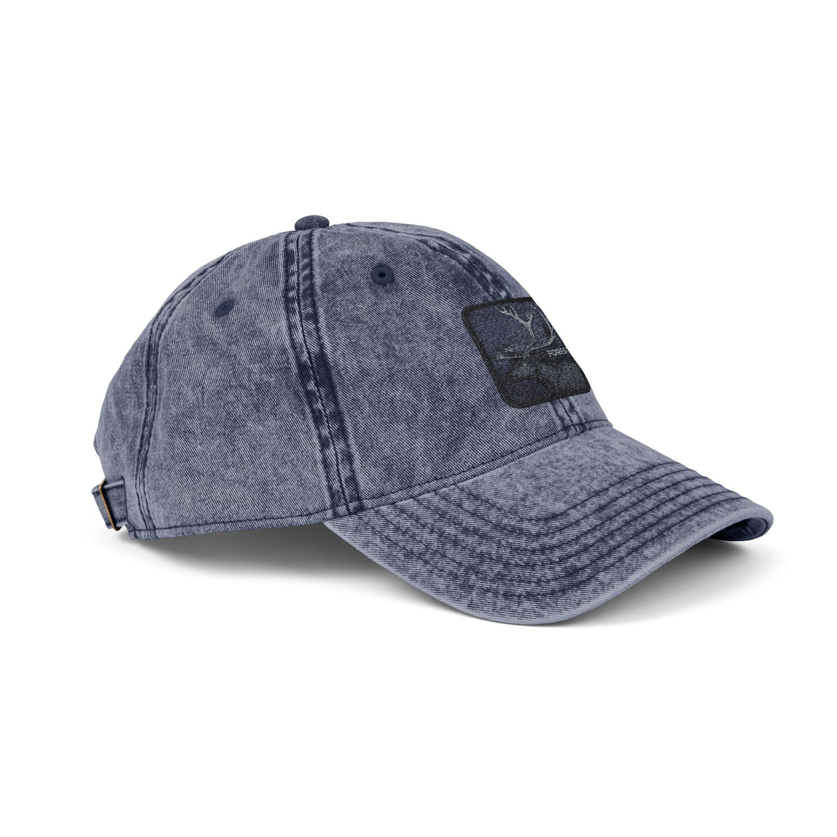 Vintage Embroidered Cap — Starry Night Patch Hats Printify One size Navy