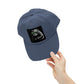 Distressed Cap — Cool Raccoon with Green Sunglasses Hat