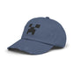 Pixel Monster Face Cap | Distressed Baseball Hat Hats Printify