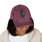 Vintage Embroidered Cap — Starry Night Patch