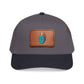 Leather Patch Baseball Cap — Retro Grenade Patch Hat Hats Printify One size Black / Charcoal Grey / Light Brown patch Rectangle