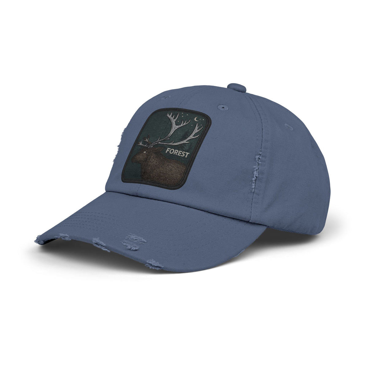 Distressed Forest Moose Cap
