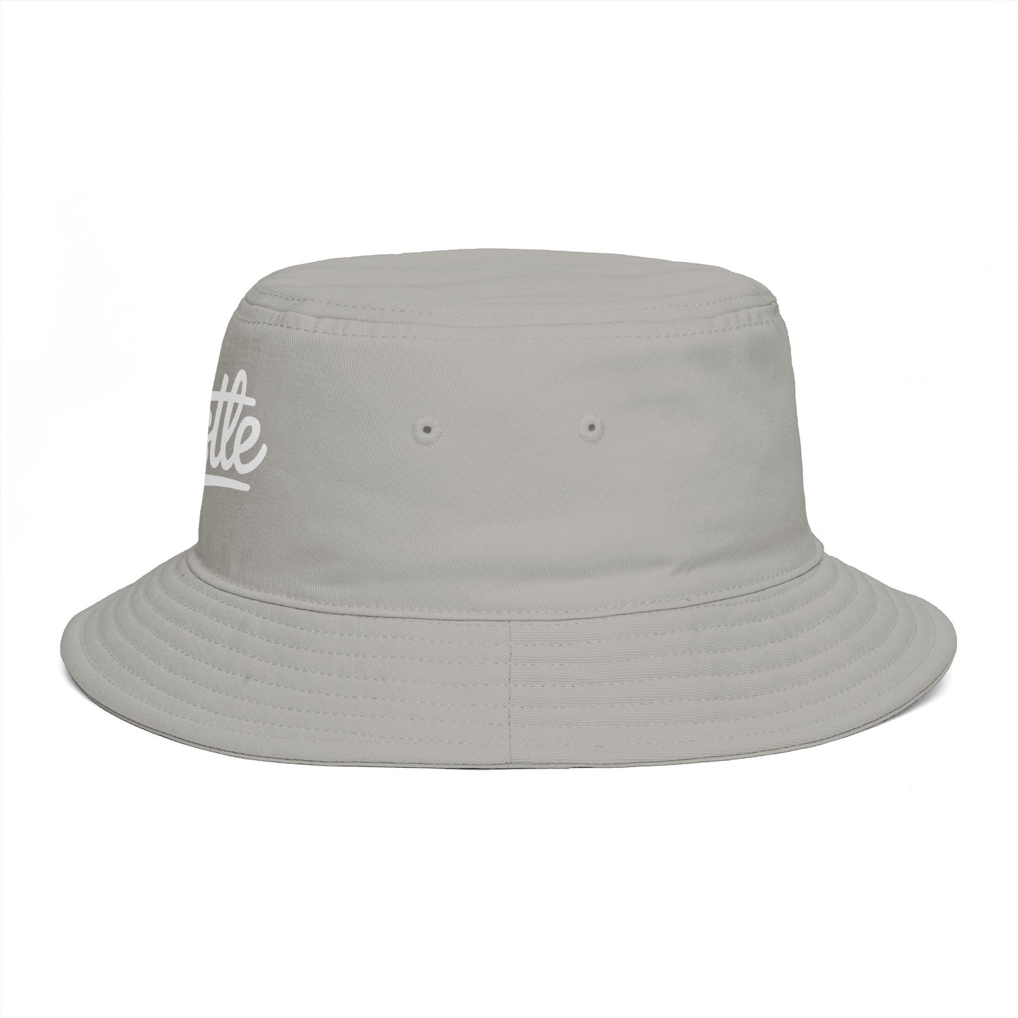 Hustle Embroidered Bucket Hat — Retro Script Streetwear Cap