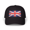 Union Jack Embroidered Dad Cap Hats Printify Black One size