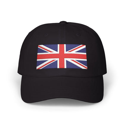 Union Jack Embroidered Dad Cap Hats Printify Black One size