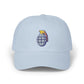 Grenade Embroidered Dad Cap — Military Inspired Retro Patch Hat Hats Printify Light Blue One size