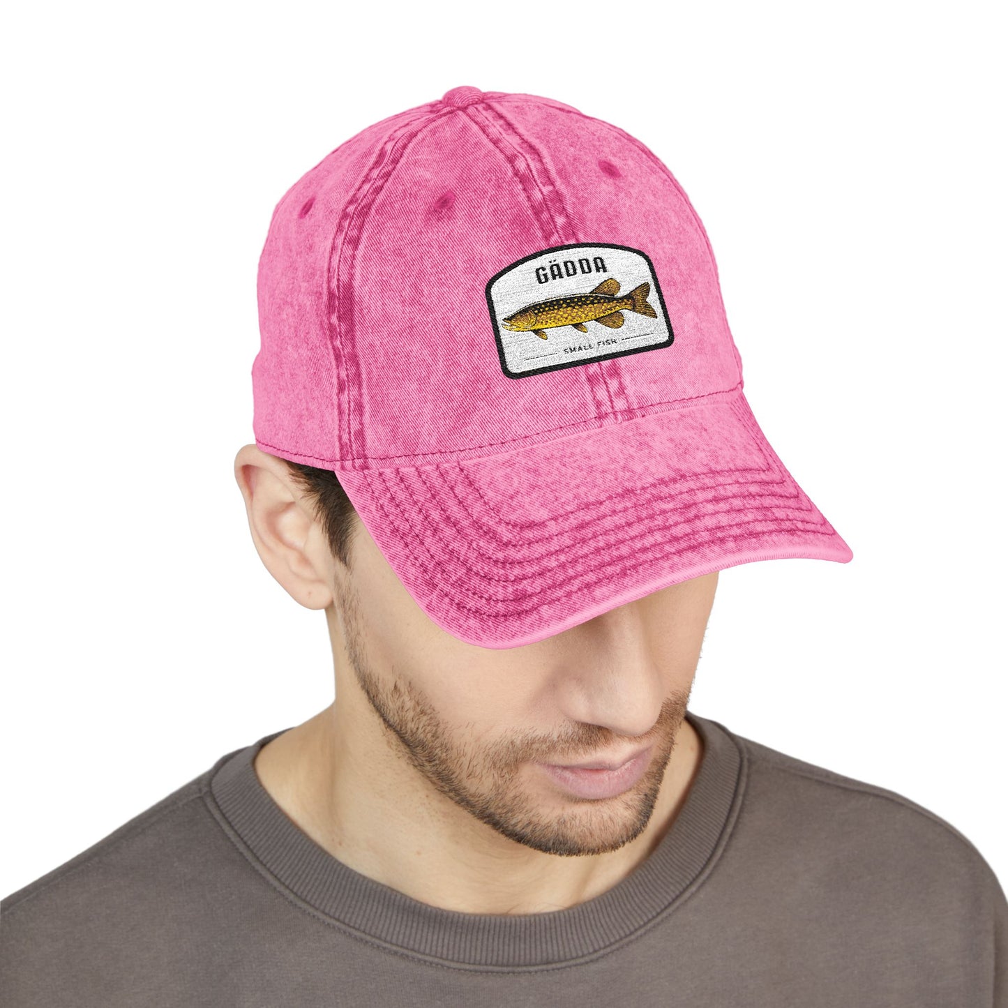 Vintage Fish Embroidered Cap