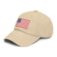 Embroidered American Flag Baseball Cap — Washed Cotton Patriotic Hat for 4th of July Hats Printify