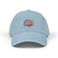 Embroidered Denim Hat — Colorful "Culture" Floral Logo Cap Hats Printify One size Light Blue