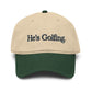 He's Golfing Washed Baseball Cap – Casual Golf Hat for Men