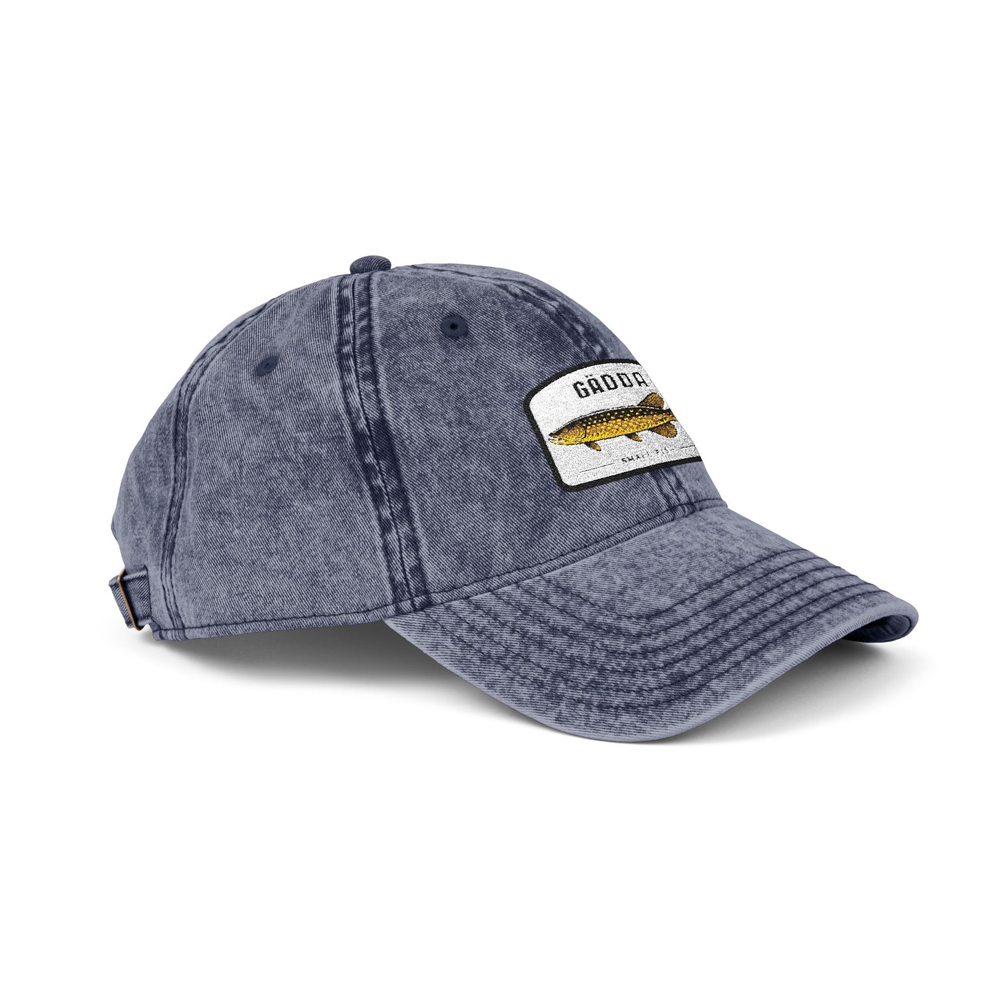 Vintage Fish Embroidered Cap Hats Printify