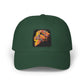 Dad Cap — Embroidered Fiery Lion Patch Baseball Hat Hats Printify One size Spruce
