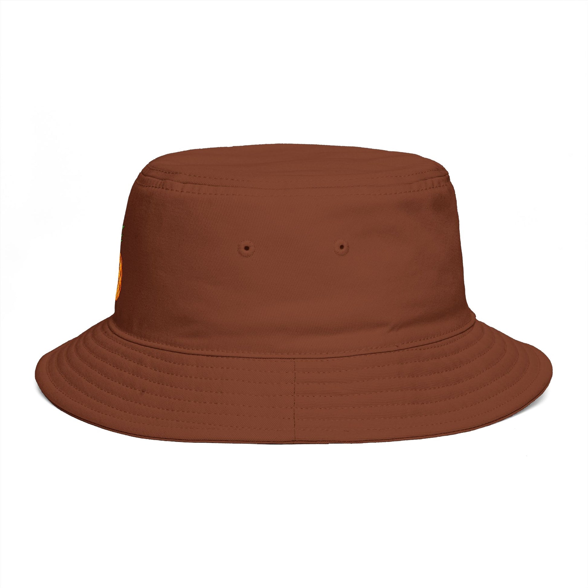 Pineapple Embroidered Bucket Hat — Tropical Summer Sun Hat Hats Printify