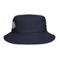 Hustle Embroidered Bucket Hat — Retro Script Streetwear Cap