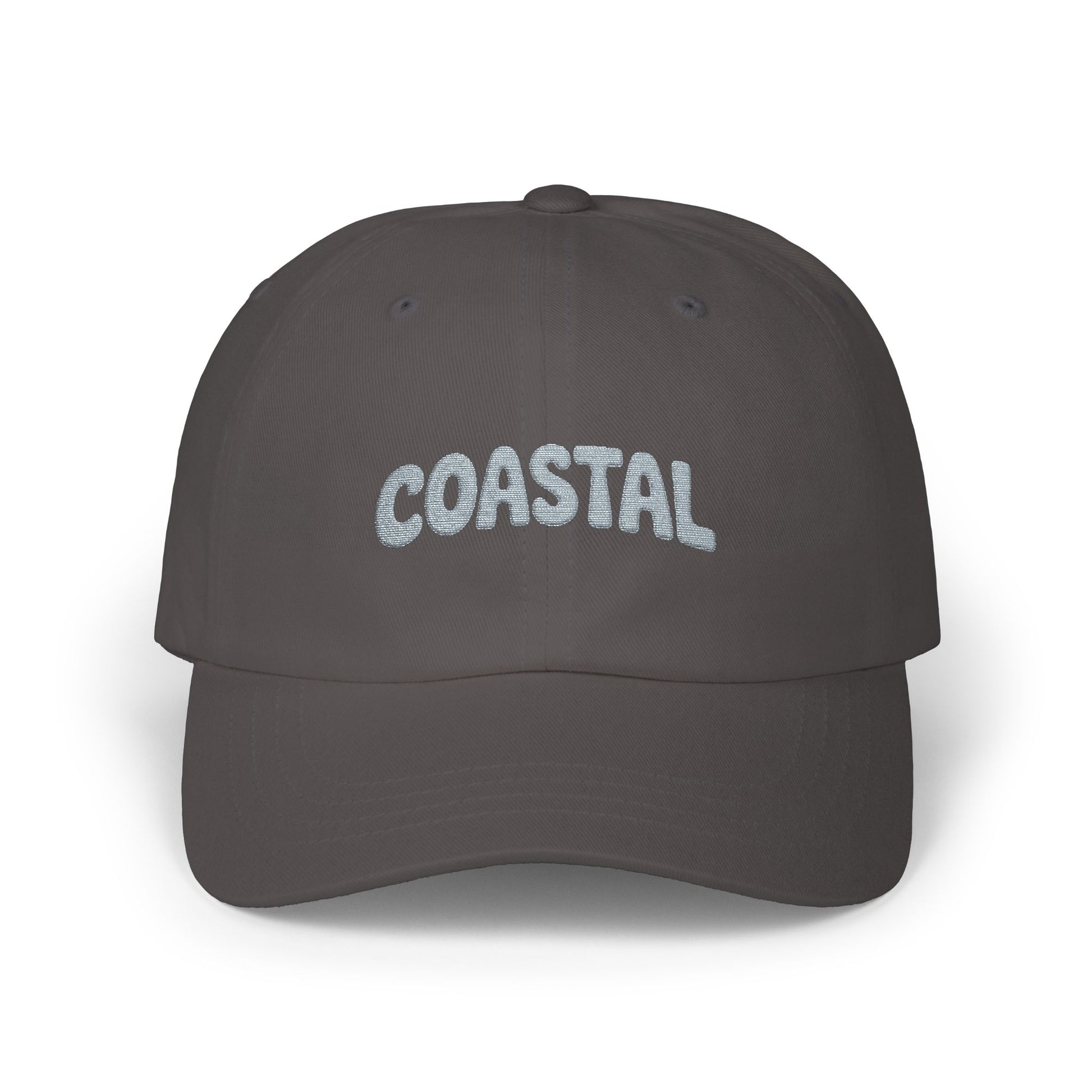 Coastal Dad Cap – Embroidered Beach Vibes Baseball Hat Hats Printify Dark Grey One size