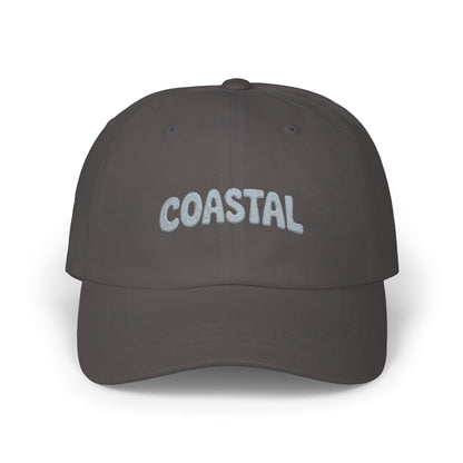 Coastal Dad Cap – Embroidered Beach Vibes Baseball Hat Hats Printify Dark Grey One size