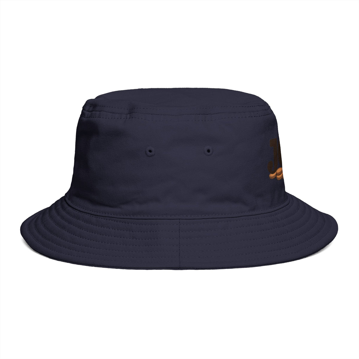 Bucket Hat — 'Jew' Logo with Bagels Embroidery | Retro Jewish Food Pride Cap