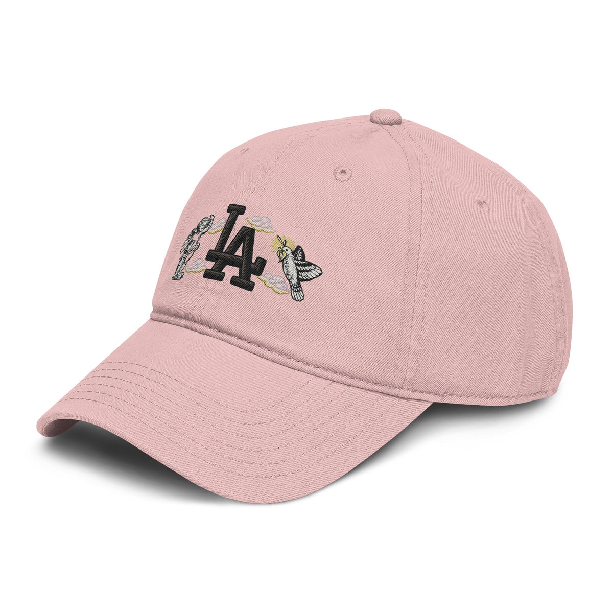 Washed Baseball Cap with LA Embroidered Astronauts