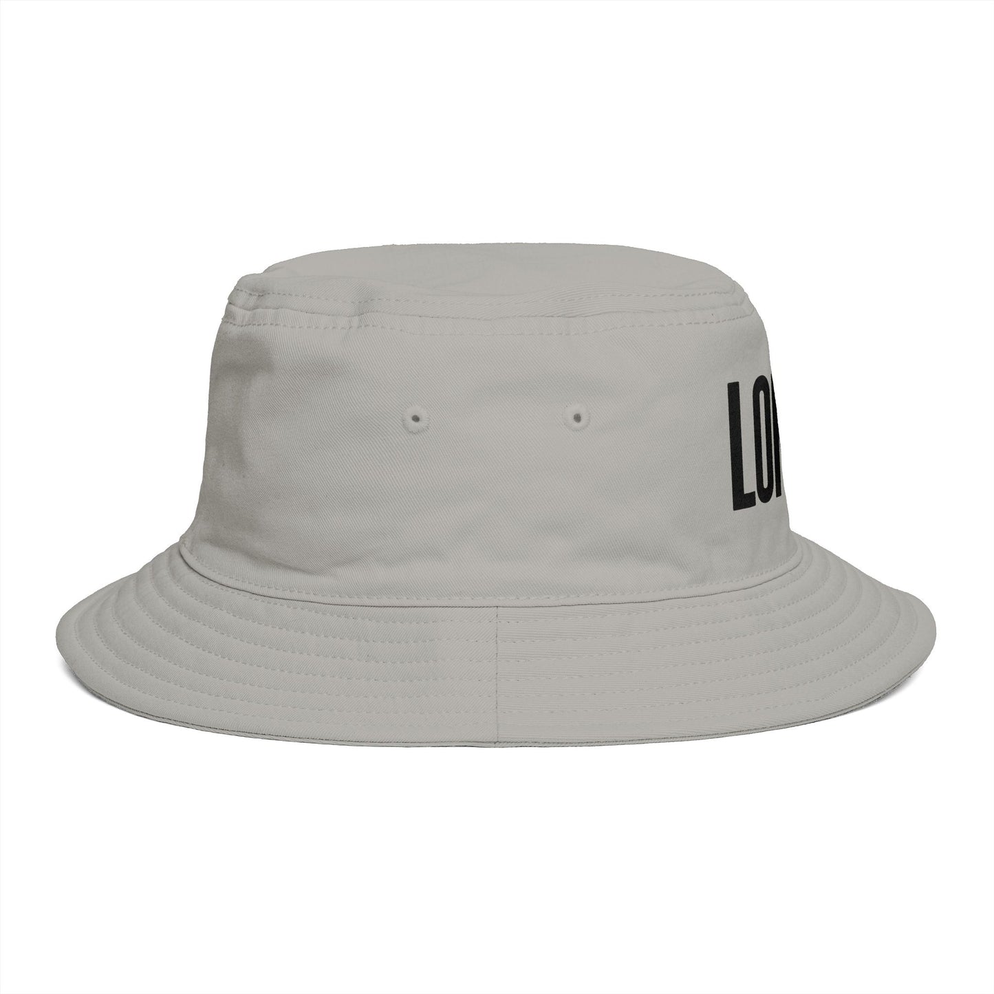 London Embroidered Bucket Hat — Minimal City Travel Sun Hat
