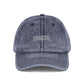 Coastal Embroidered Vintage Cap — Washed Red Dad Hat Hats Printify One size Navy