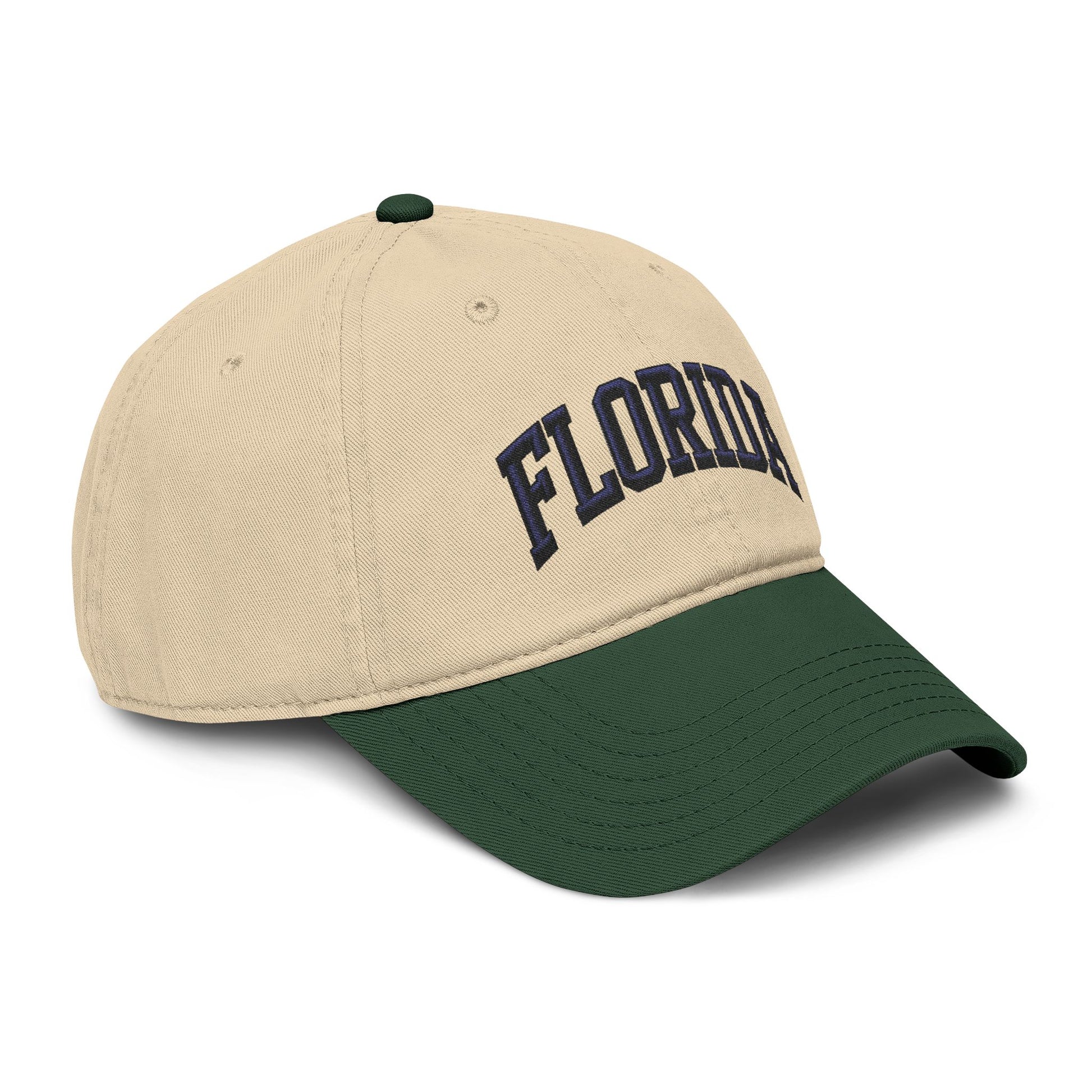 Florida Embroidered Washed Baseball Cap Hats Printify