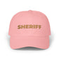 Sheriff Floral Dad Cap — Embroidered Sheriff Hat Hats Printify Pink One size