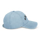 Drunk Embroidered Denim Hat – Distressed Black Baseball Cap