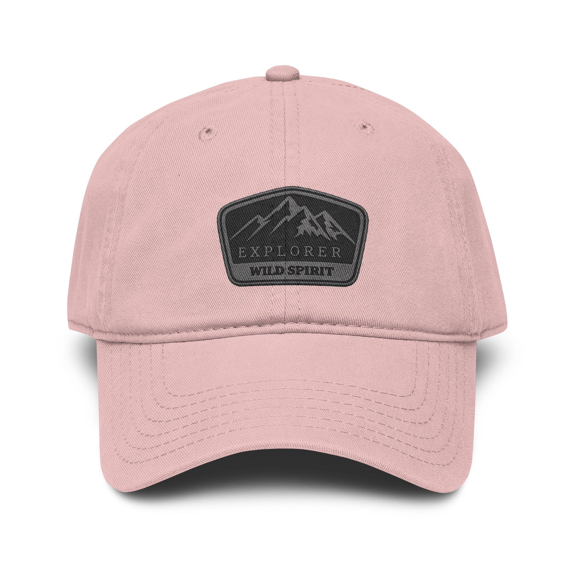 Explorer Wild Spirit Washed Baseball Cap Hats Printify One size Dusty Rose