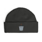 Embroidered Trash Can Cuff Beanie Hats Printify One size Coal