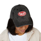 Vintage Embroidered 'Beer Me' Cap — Distressed Red Baseball Hat