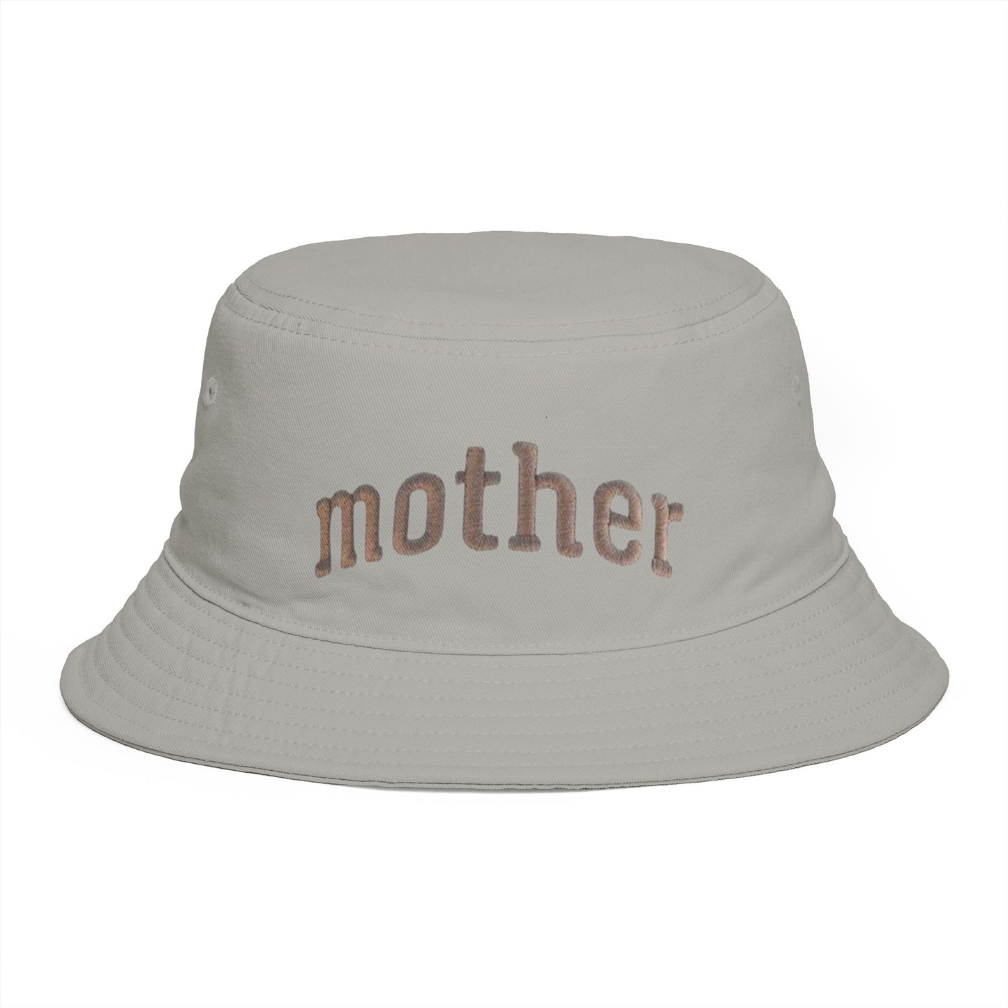 Mother Embroidered Bucket Hat — Cozy Retro Mom Statement Hat