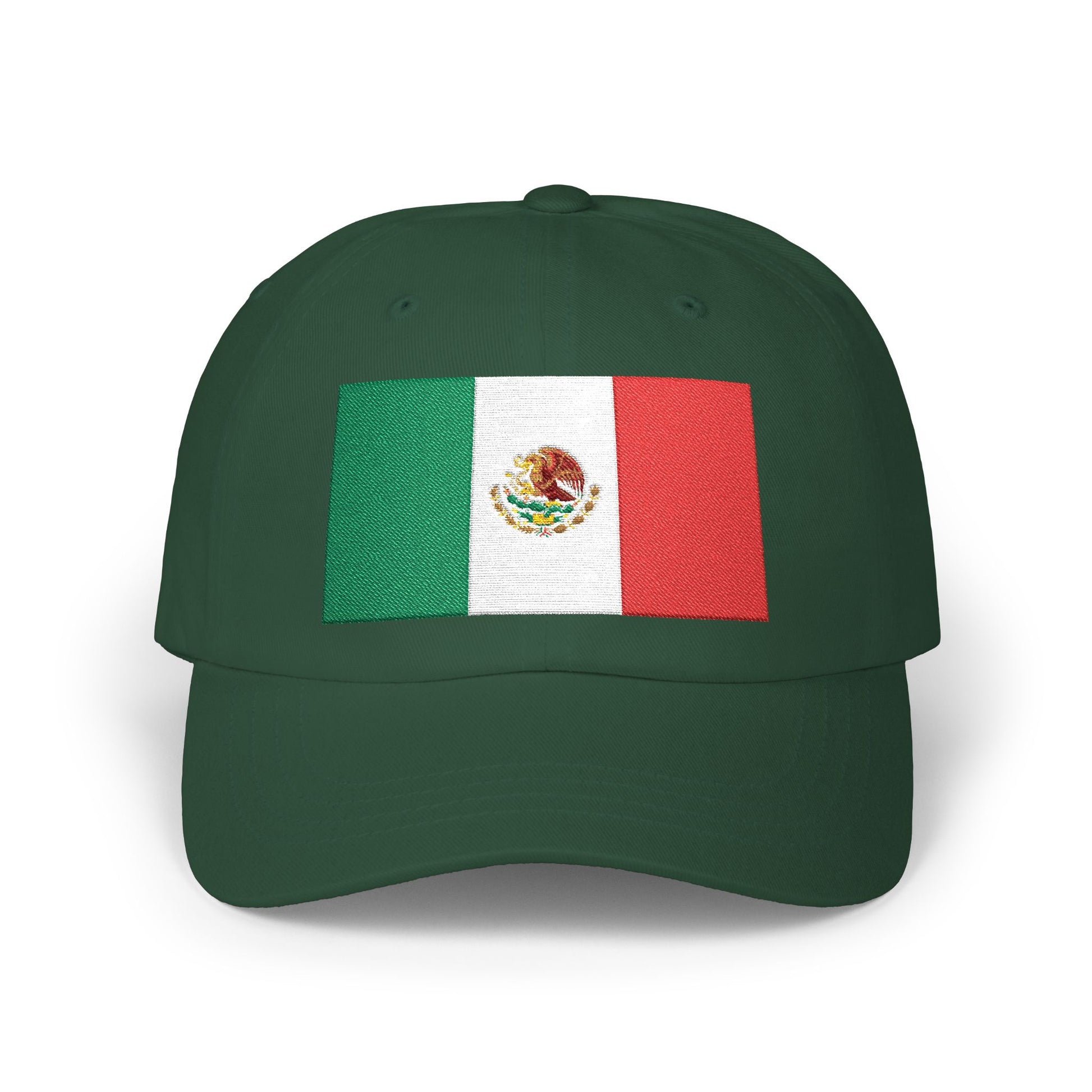 Mexico Flag Dad Cap — Embroidered Mexican Flag Baseball Hat Hats Printify Spruce One size