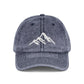 Vintage Embroidered Mountain Cap — Washed Red Dad Hat Hats Printify One size Navy