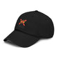 No Kings Washed Baseball Cap — Distressed Crown Embroidered Hat Hats Printify