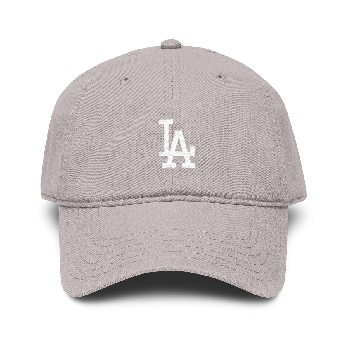 Washed LA Baseball Cap – Vintage Washed Cotton Dad Hat Hats Printify One size Gray