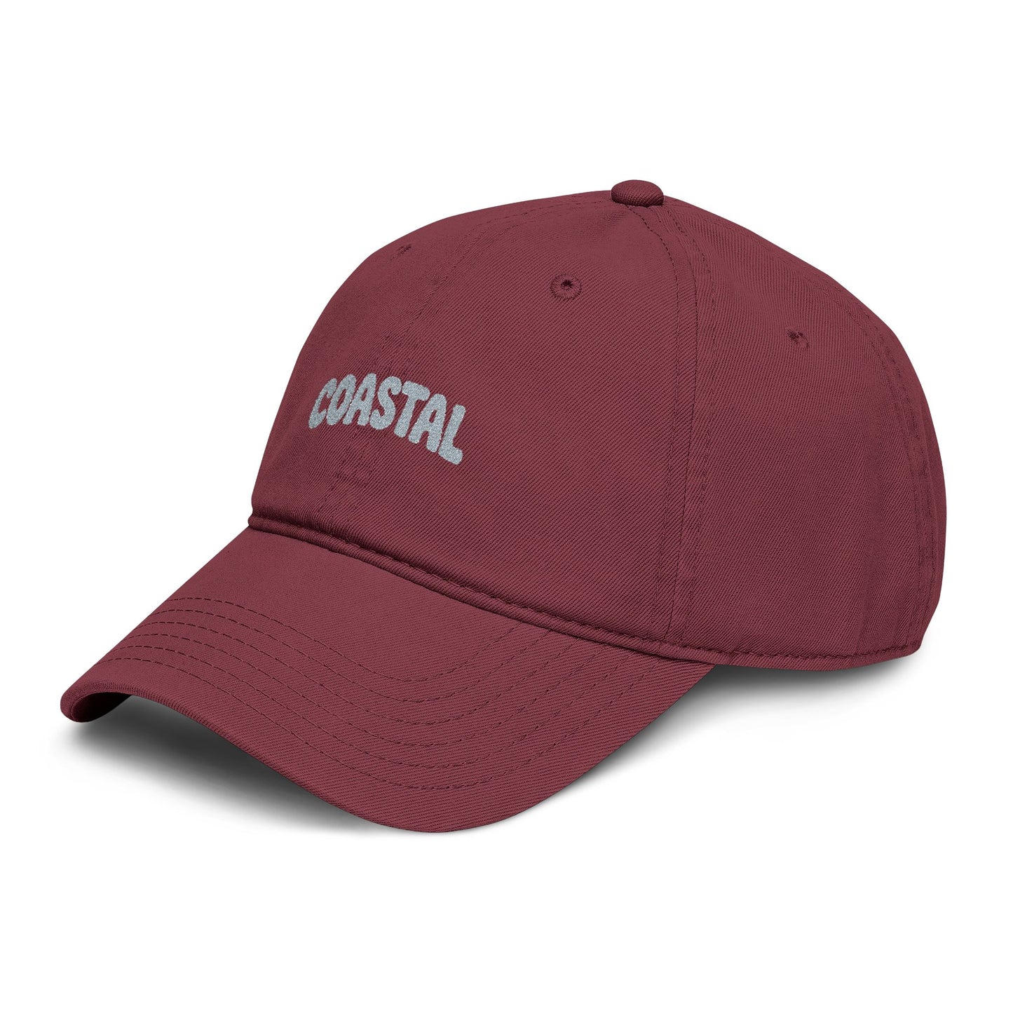 Washed Baseball Cap with Sparkle 'Dreamer' Embroidery — Casual Adjustable Cotton Hat