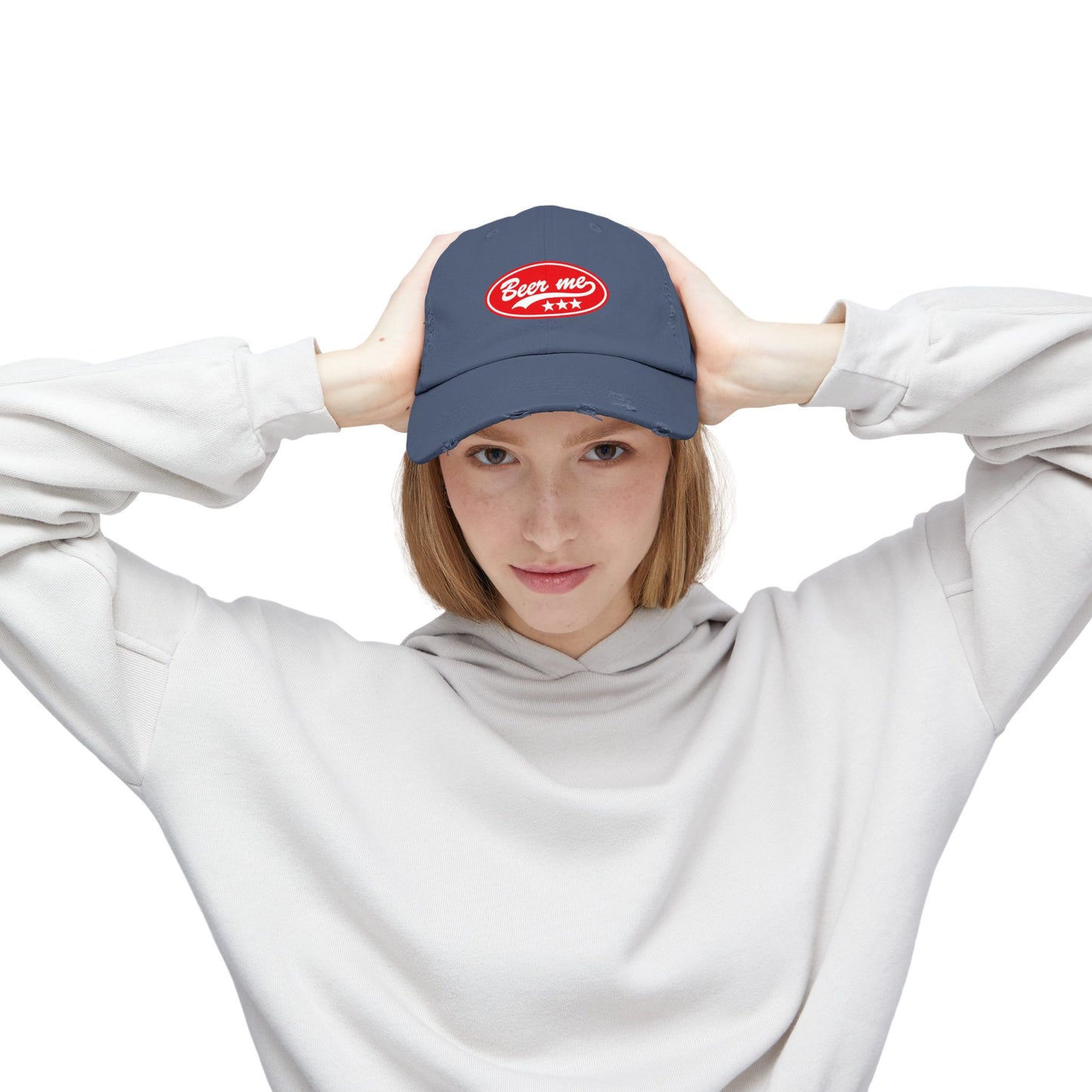 Beer Me Distressed Cap – Retro Patch Beer Hat for Brewers & Bar Fans