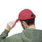 Distressed Surf Cap — "Filthy Flamingo Surf Gang" Embroidered Patch Hat
