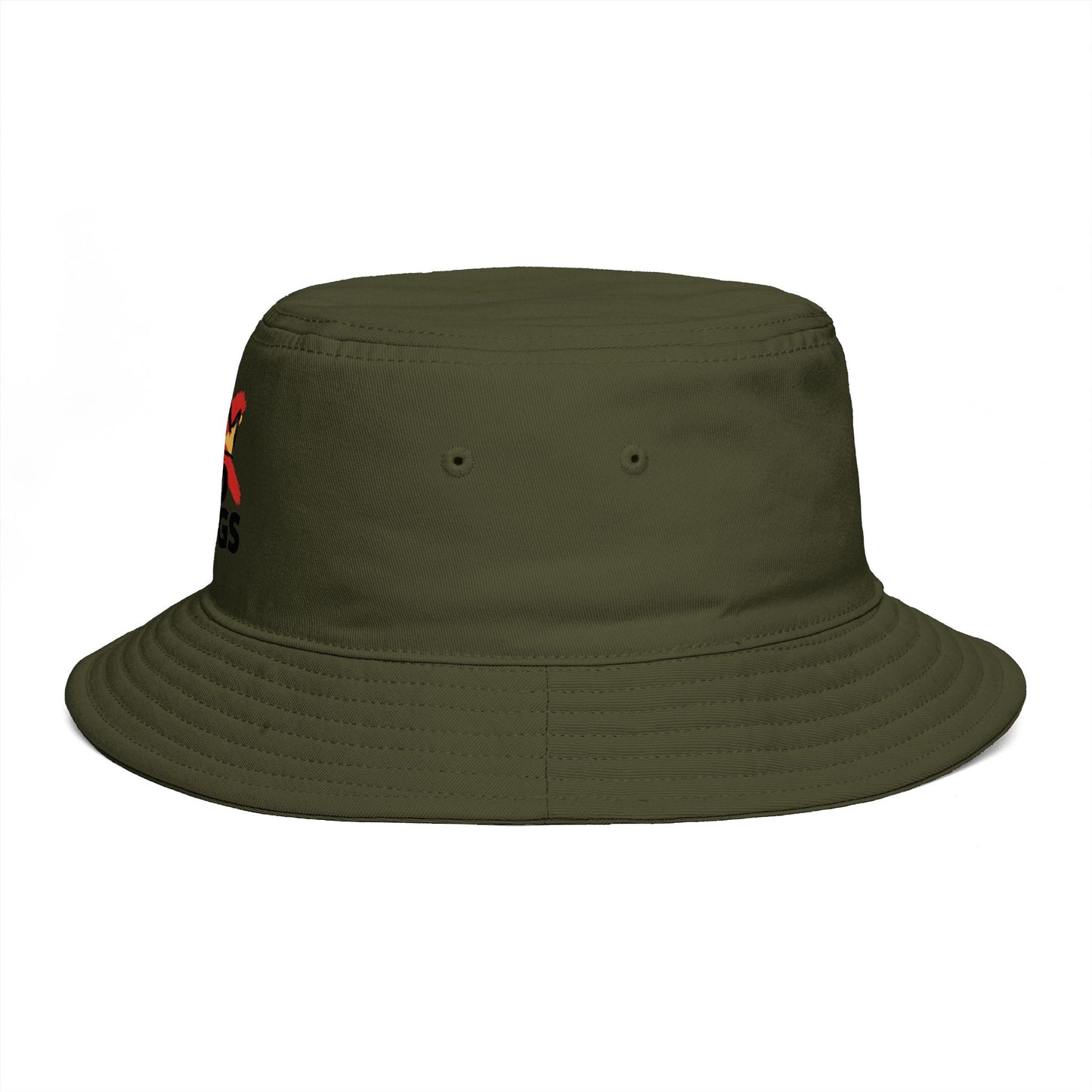 No Kings Bucket Hat — Rebellious Crown Graphic Cotton Bucket Hat