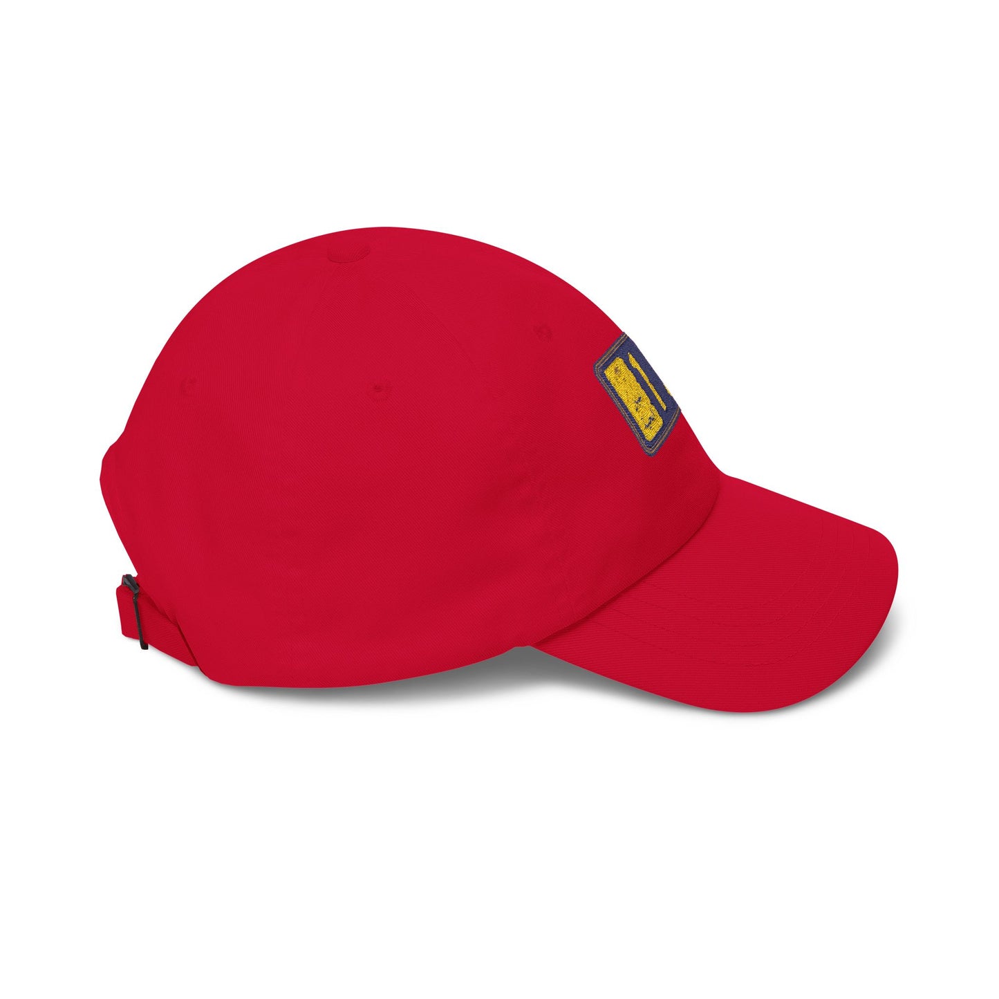 Dad Cap with Embroidered '130' Patch – Classic White Baseball Hat