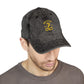 Vintage Embroidered Cap — Retro Snake Logo Dad Hat Hats Printify