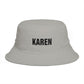 Karen Bucket Hat — Bold Name Embroidered Casual Cotton Sun Hat Hats Printify One size Storm