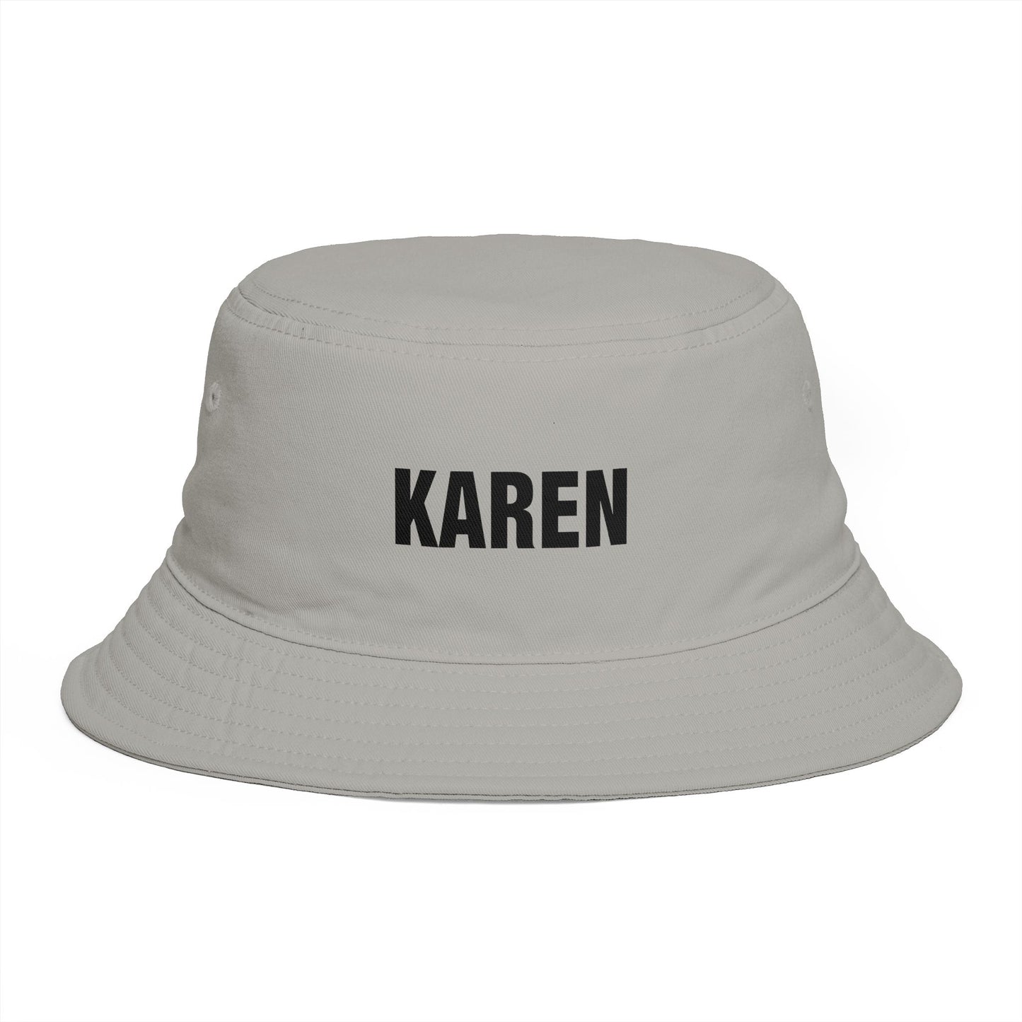 Karen Bucket Hat — Bold Name Embroidered Casual Cotton Sun Hat Hats Printify One size Storm