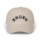 Dad Cap – 'DRUNK' Arch Embroidered White Baseball Hat